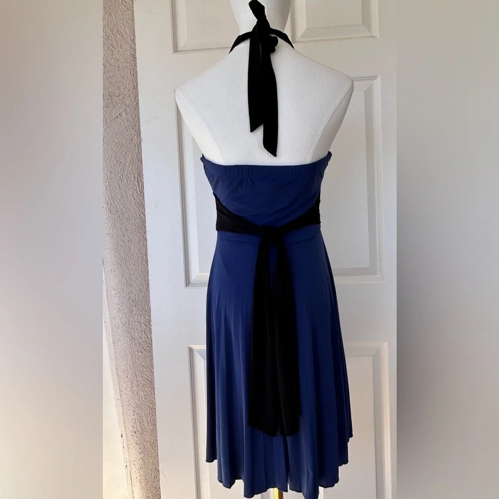 Speechless Brand‎ Halter Dress Pleated Skirt Ruched Med